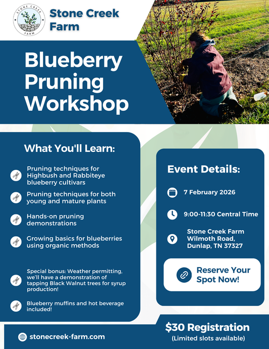 Pruning Workshop - Saturday, February 7th, 2026 - 9am-11:30am (central time)